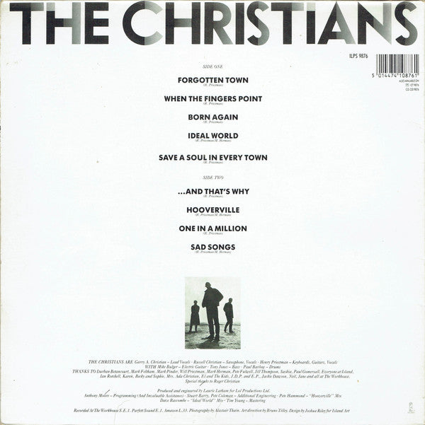 The Christians : The Christians (LP, Album, Gat)