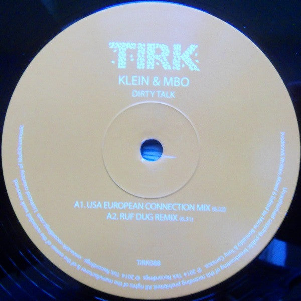 Klein & M.B.O. : Dirty Talk Remixes (12")