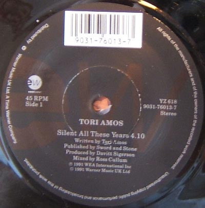 Tori Amos : Silent All These Years (7", Single)