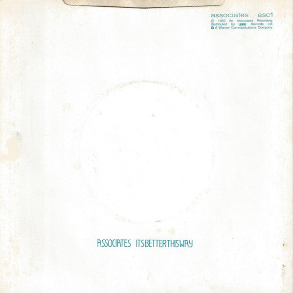 Associates* : Party Fears Two (7", Single)