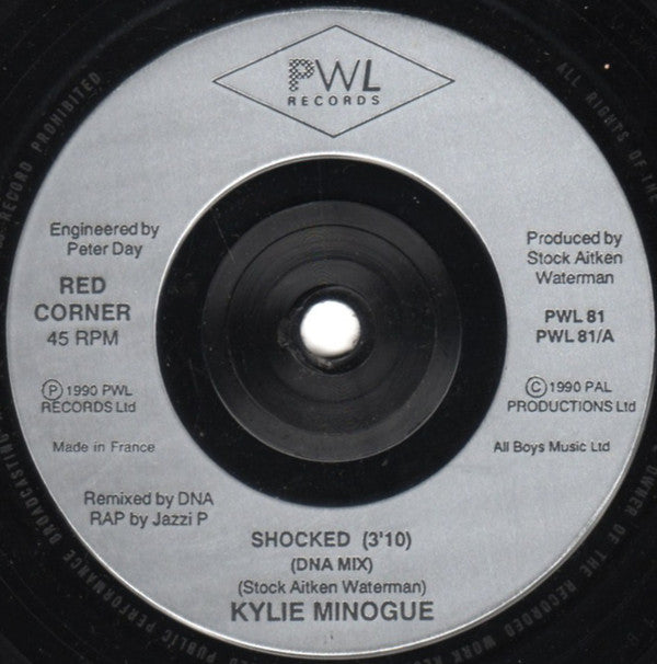 Kylie Minogue : Shocked (7", Single)