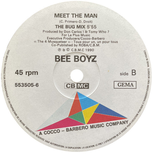 Bee Boyz : Meet The Man (12", Single)