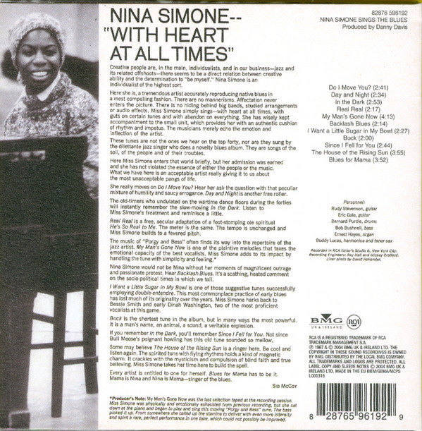 Nina Simone : Nina Simone Sings The Blues (CD, Album, RE)