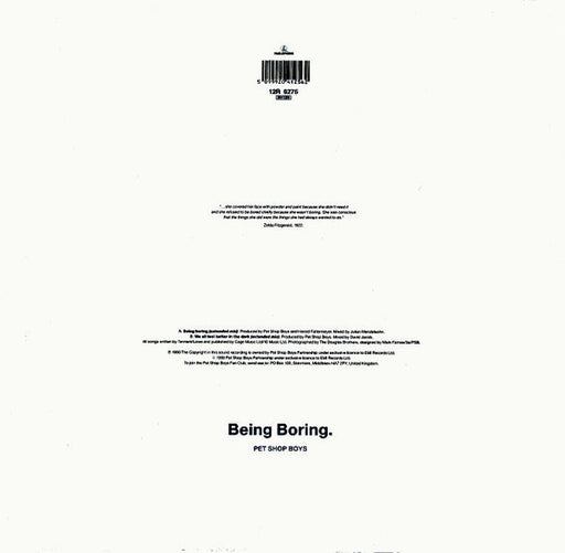 Pet Shop Boys : Being Boring (12")