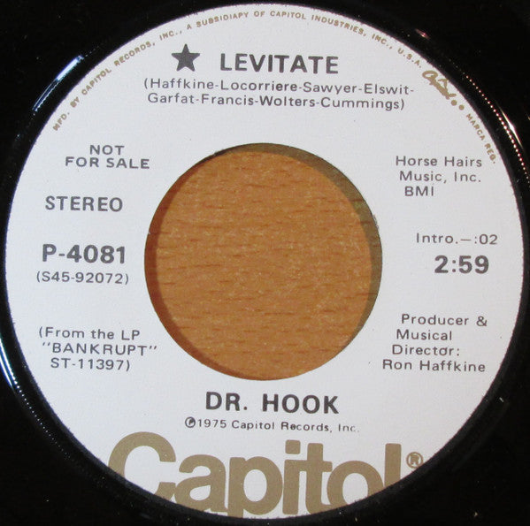 Dr. Hook : Levitate (7", Promo)