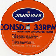 Wink* : Higher State Of Consciousness - Remixes (2x12", Promo)