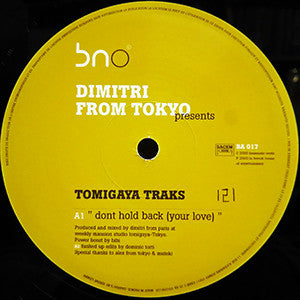 Dimitri From Tokyo* : Tomigaya Traks (12")