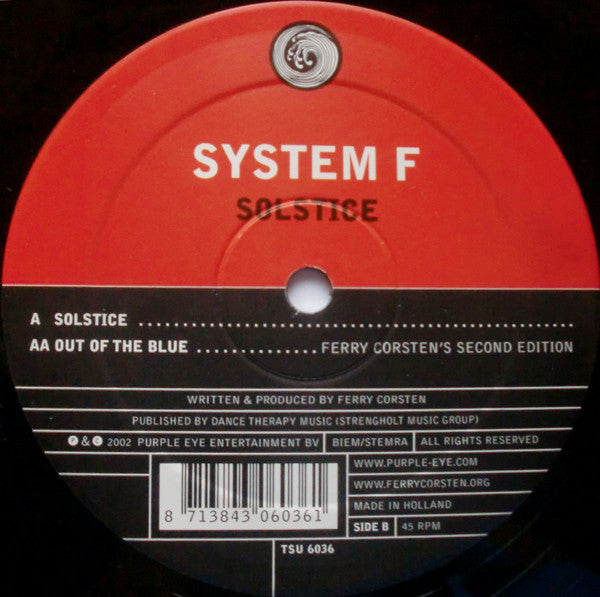 System F : Solstice (12", Single)