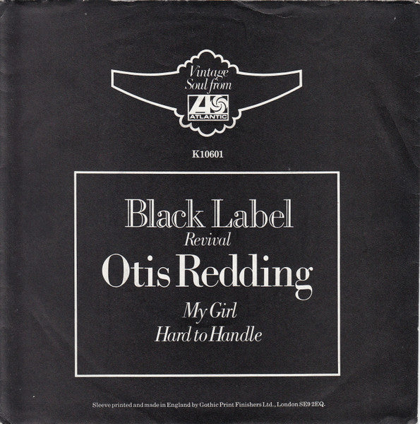 Otis Redding : My Girl / Hard To Handle (7", Single, RE)