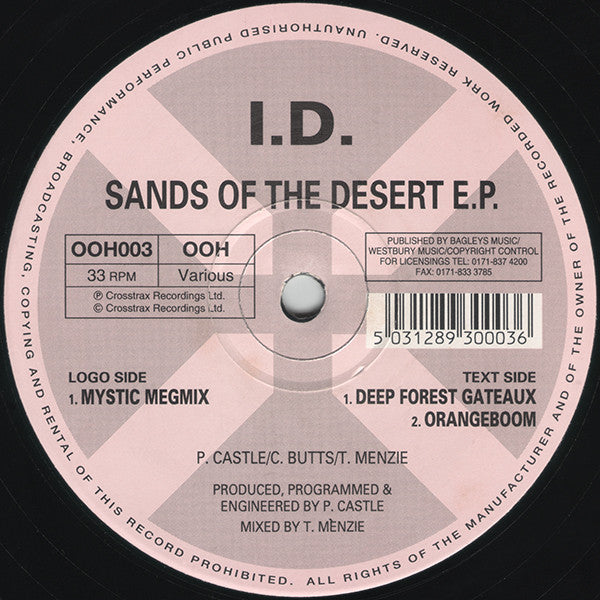 I.D.* : Sands Of The Desert E.P. (12", EP)