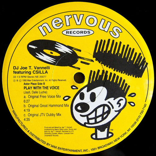 DJ Joe T. Vannelli* Featuring Csilla : Play With The Voice (12")