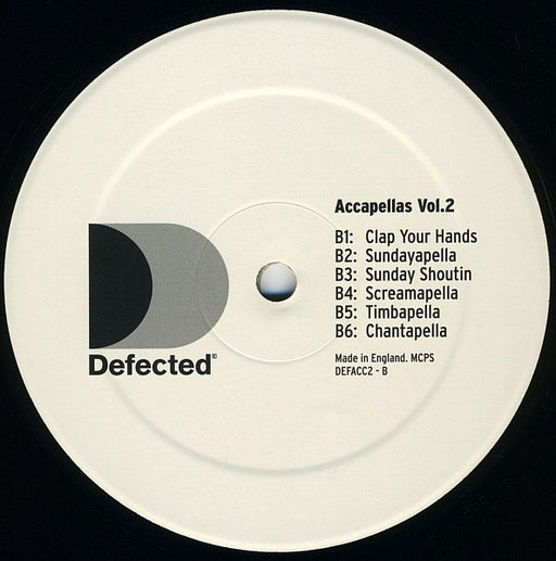 Various : Defected Accapellas Vol.2 (12", Ltd)