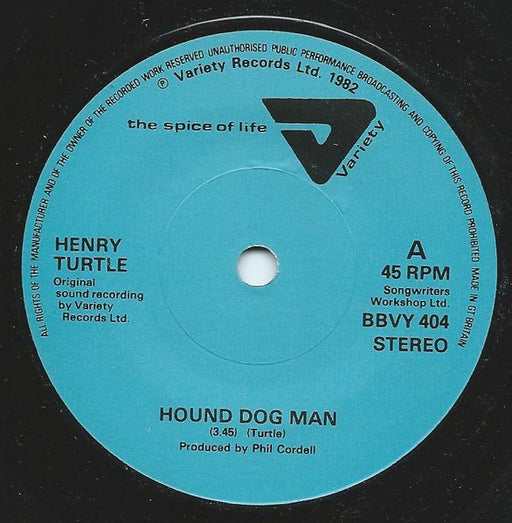 Henry Turtle : Hound Dog Man (7", Single)