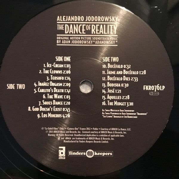 Adan Jodorowsky : The Dance Of Reality (Original Motion Picture Soundtrack) (LP, Album)