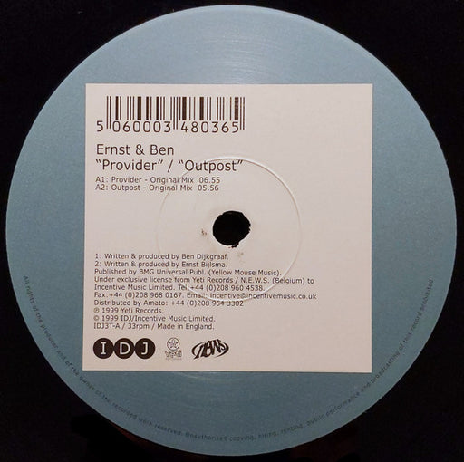 Ernst & Ben : Provider / Outpost (12")