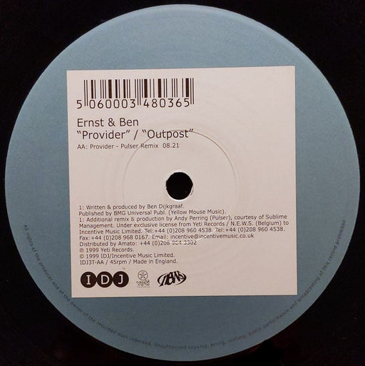 Ernst & Ben : Provider / Outpost (12")