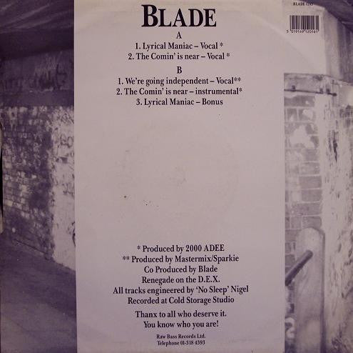 Blade (3) : Lyrical Maniac (12")