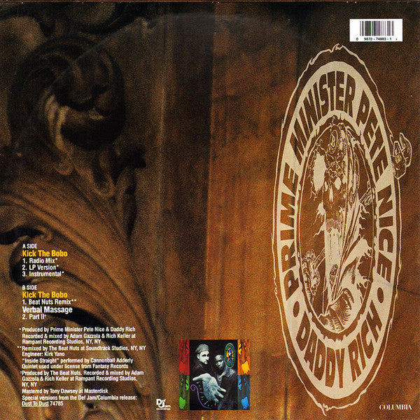 Prime Minister Pete Nice & Daddy Rich : Kick The Bobo (12")