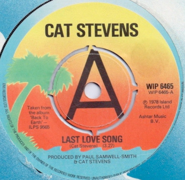 Cat Stevens : Last Love Song (7", Promo)