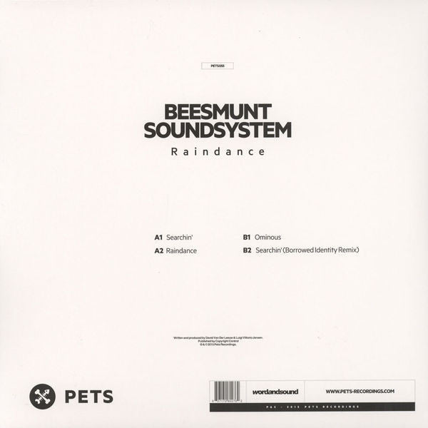 Beesmunt Soundsystem : Raindance (12")