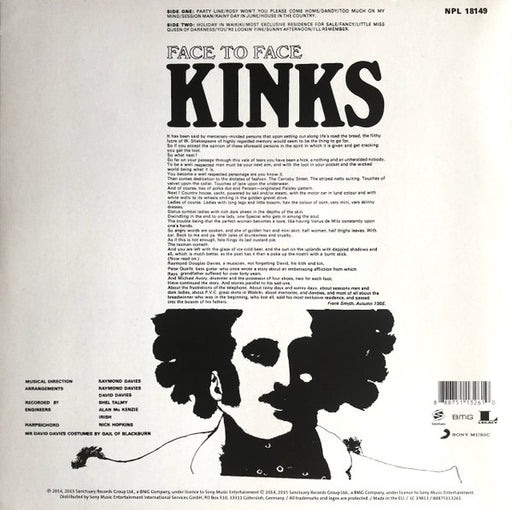 The Kinks : Face To Face (LP, Album, Mono, Ltd, RE, RM, Red)