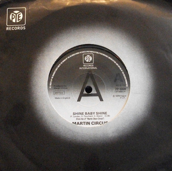 Martin Circus : Shine Baby Shine (7", Single, Promo)