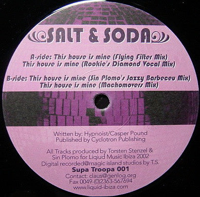 Salt & Soda : This House Is Mine (12")