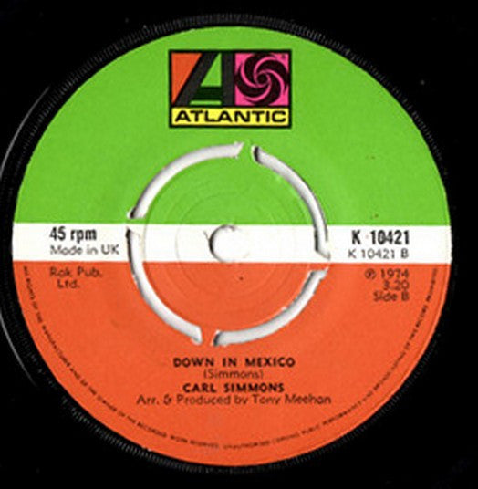 Carl Simmons (2) : King Of Rock 'N Roll (7", Single, 4 P)