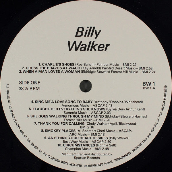 Billy Walker : The Tall Texan (LP, Comp)