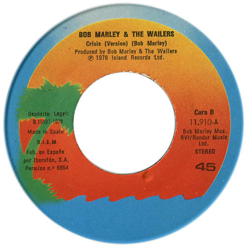 Bob Marley & The Wailers : Is This Love / Crisis (Version) (7", Single)