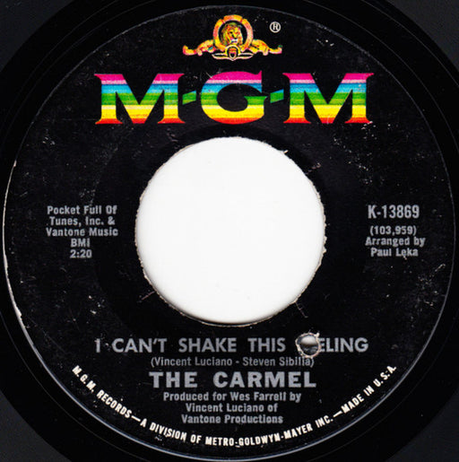 The Carmel : I Can't Shake This Feeling / Let My Child Be Free (7", Single)
