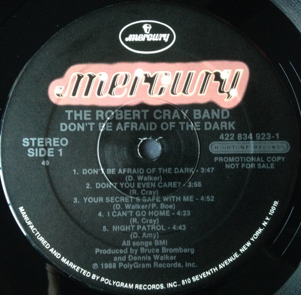 The Robert Cray Band : Don't Be Afraid Of The Dark (LP, Album, Promo)