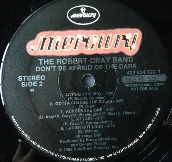 The Robert Cray Band : Don't Be Afraid Of The Dark (LP, Album, Promo)