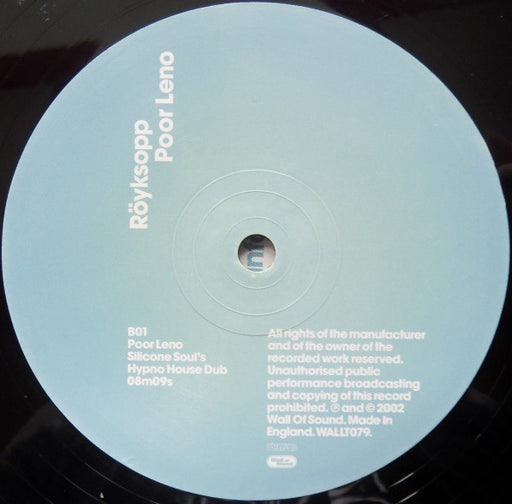 Röyksopp : Poor Leno (12")