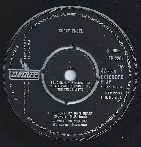Scott Engel : I Broke My Own Heart (7", EP, Mono, Pus)