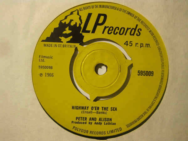 Peter And Alison : Mingalay / Highway O'er The Sea (7", Single)