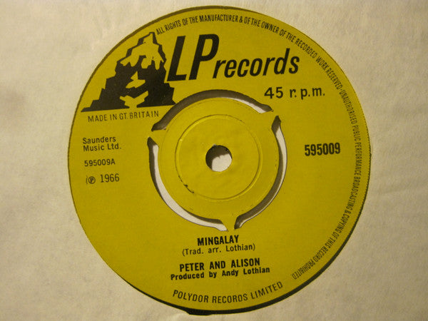 Peter And Alison : Mingalay / Highway O'er The Sea (7", Single)