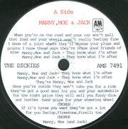 The Dickies : Manny, Moe And Jack (7", Single)