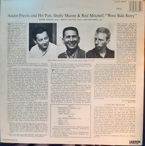 André Previn And His Pals* : West Side Story (LP, Album, RE)