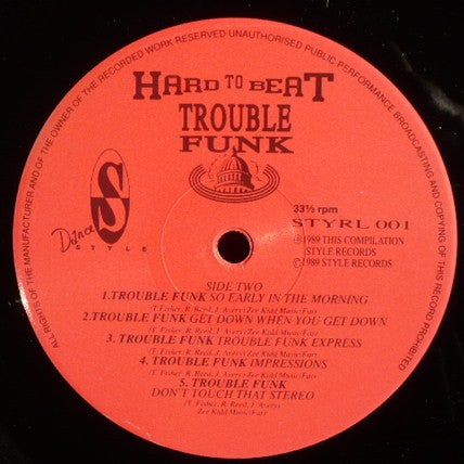 Various : Hard To Beat - Trouble Funk (LP, Comp)