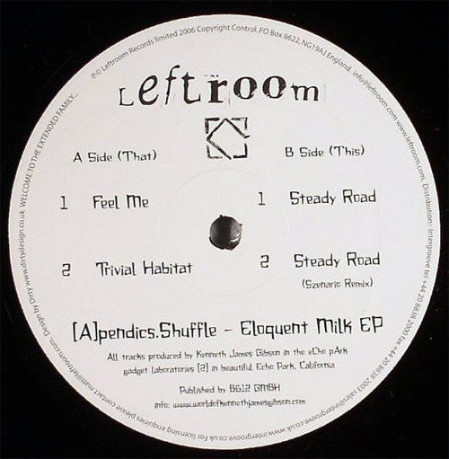 [a]pendics.shuffle : Eloquent Milk EP (12", EP)