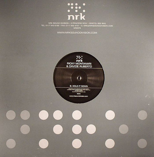 Ricky Montanari & Davide Ruberto : Redzone / Hold It Down (12")