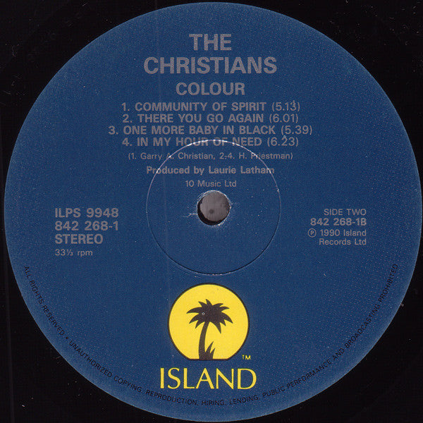 The Christians : Colour (LP, Album)