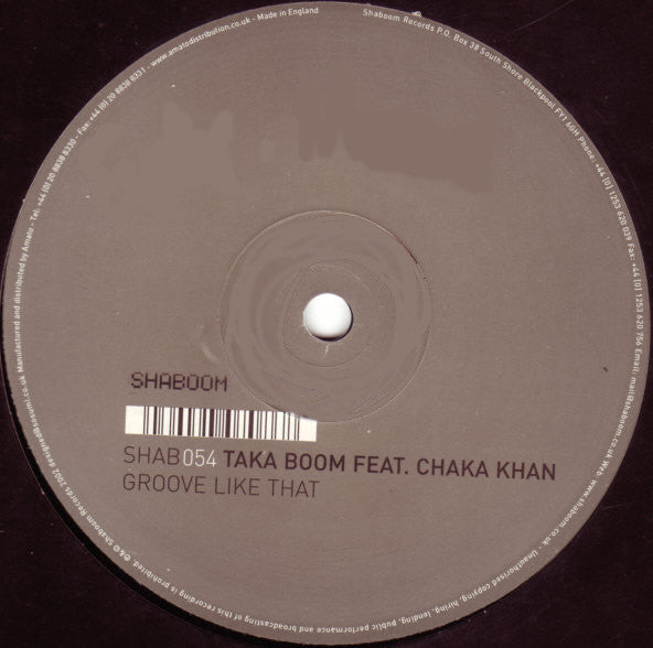 Taka Boom Feat. Chaka Khan : Groove Like That (12")