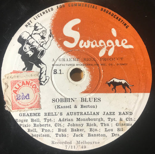 Graeme Bell's Australian Jazz Band* : Wolverine Blues / Sobbin' Blues (Shellac, 10")