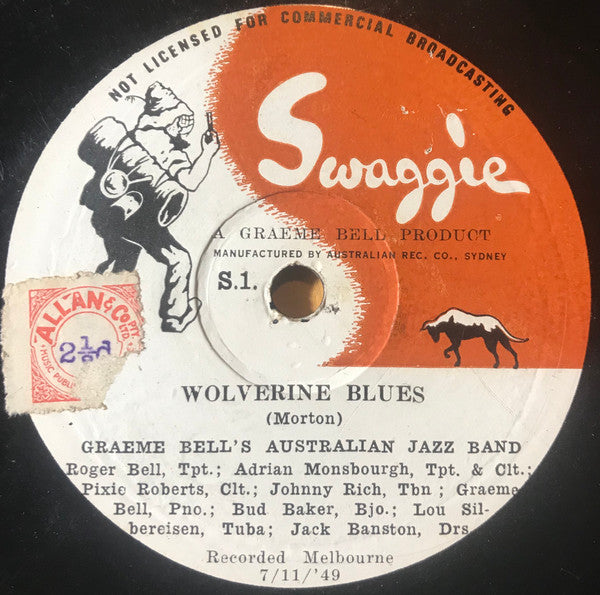 Graeme Bell's Australian Jazz Band* : Wolverine Blues / Sobbin' Blues (Shellac, 10")