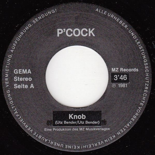 P'cock : Knob / Cockpit (7", Single)