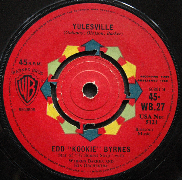 Edd "Kookie" Byrnes : Yulesville (7", Single)