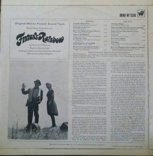 Various : Finian's Rainbow (The Original Motion Picture Sound Track) (LP, Album, Mono)