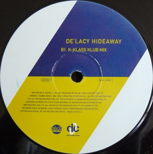 De'Lacy : Hideaway (12", Single)